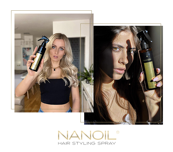 nanoil bästa en spray för förbättrad hantering av håret