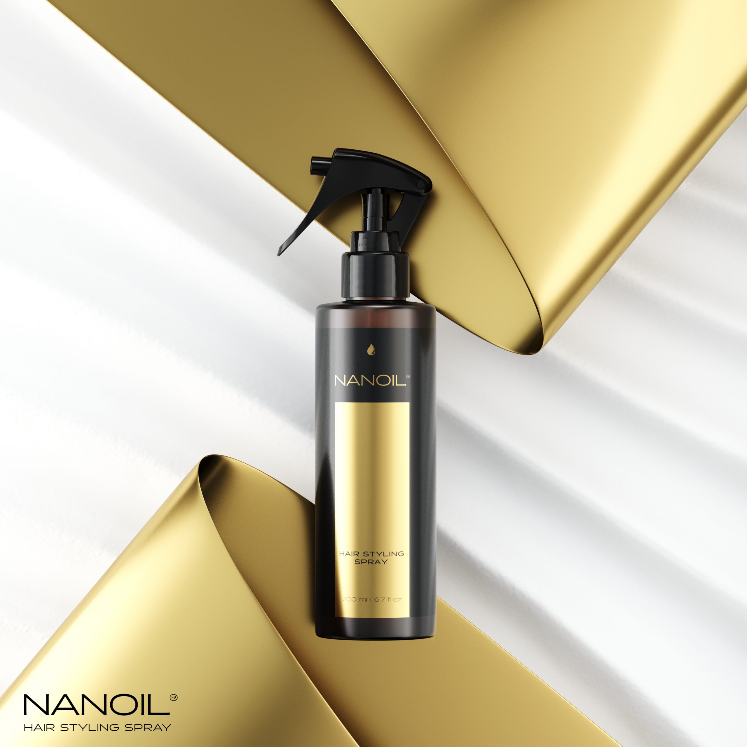 Nanoil Spray för Professionell Hårstyling Hemma